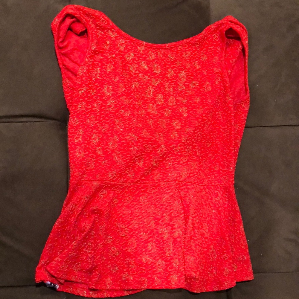 Red blouse